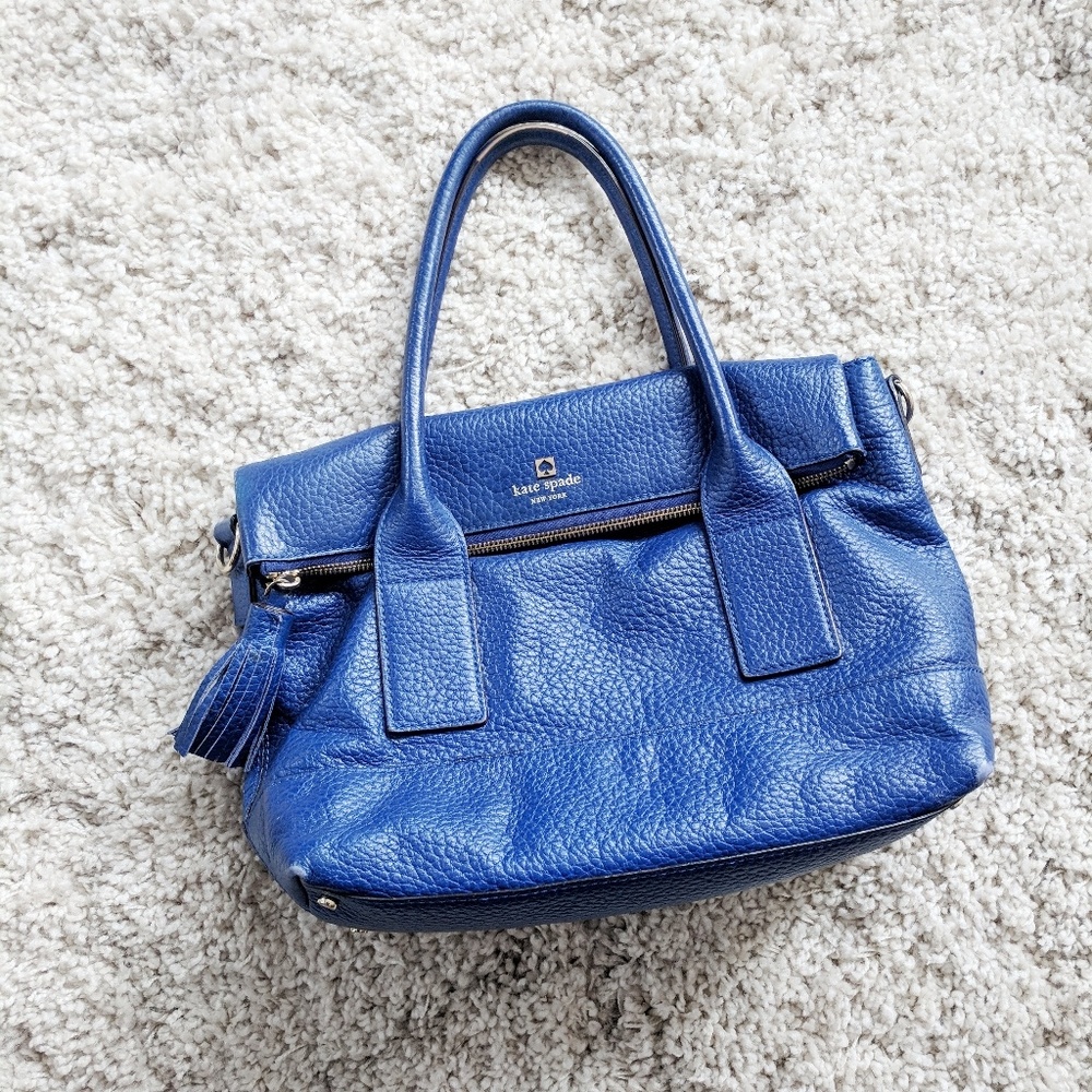 Kate Spade Cobalt Pebble Leather Bag